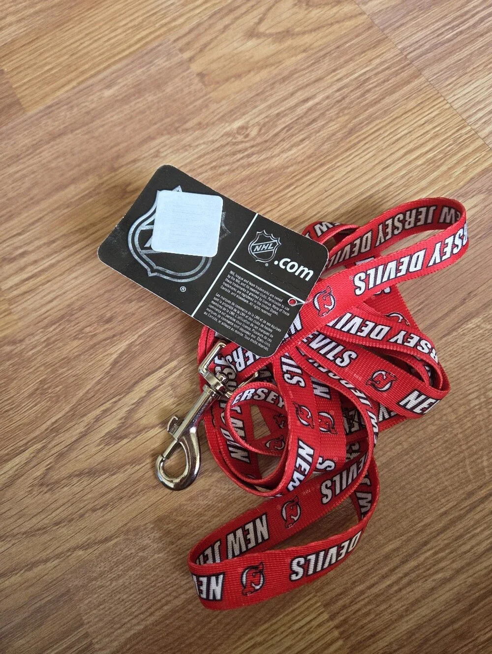 New Jersey Devils Dog Leash NWT Team Logo NHL NJ Hockey